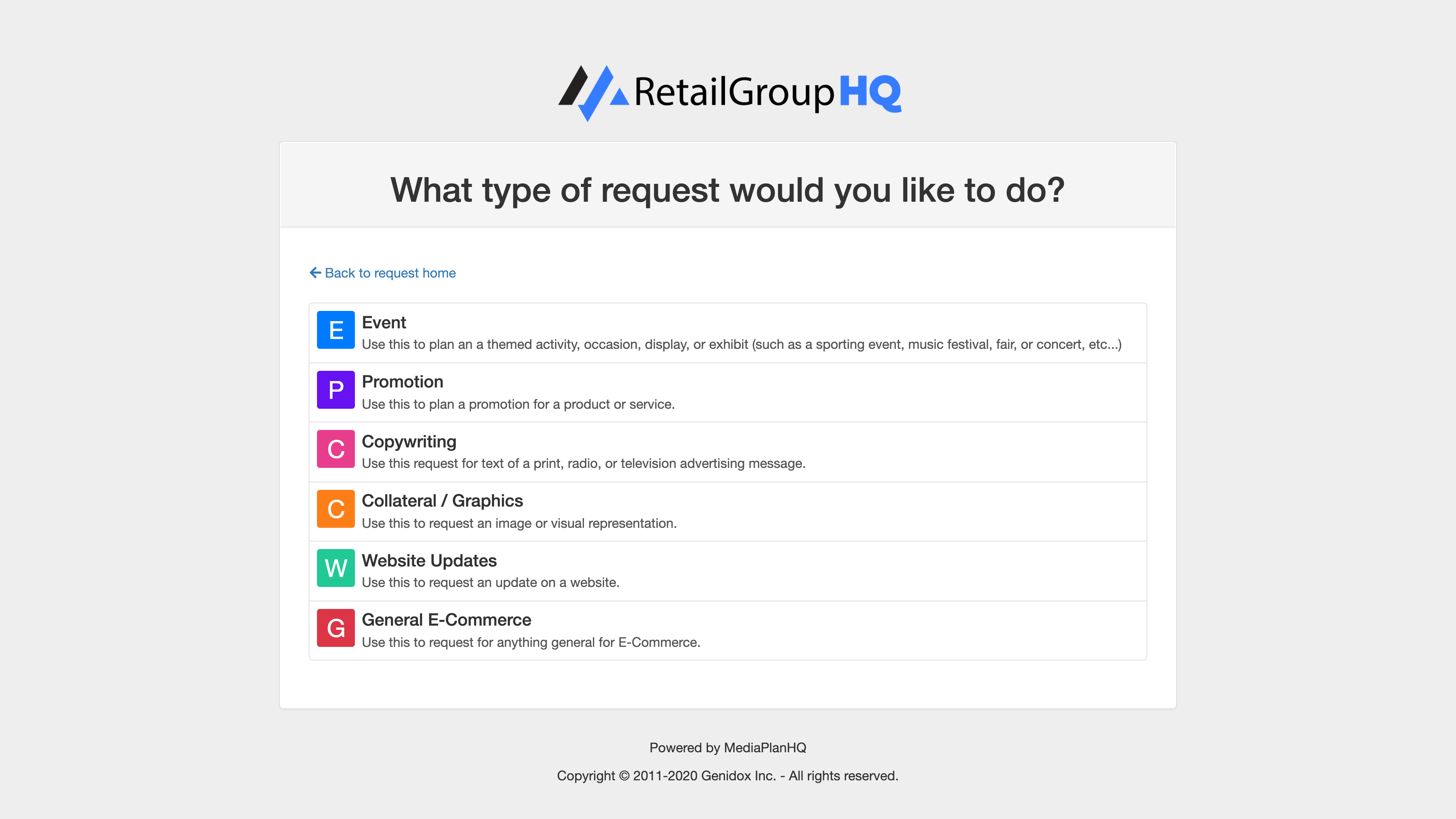 MARKETING REQUEST FORMS - Amaze your clients with an effortless experience to submit and track their marketing requests.